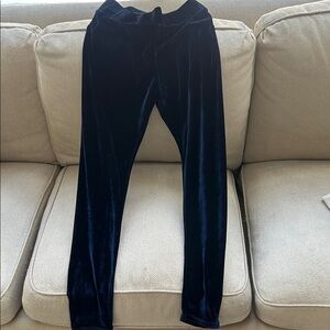 Bloomingdale's Navy Velvet Pants